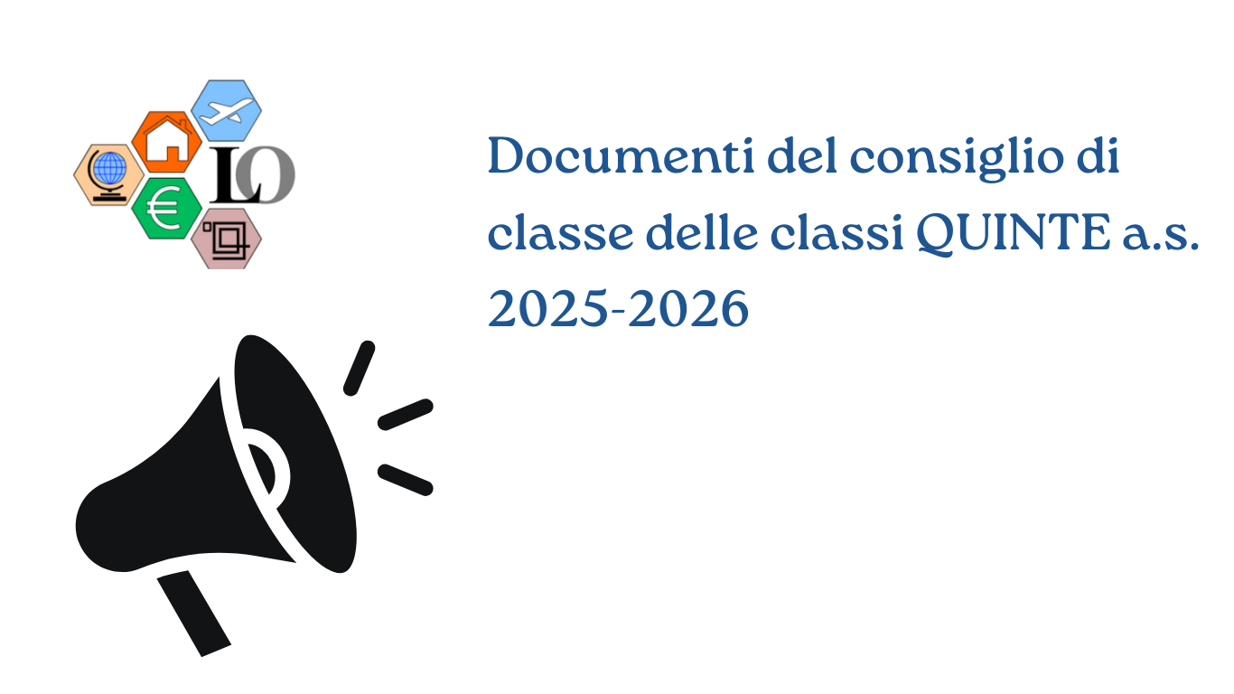 Documenti del consiglio di classe delle classi QUINTE a.s. 2025-2026
